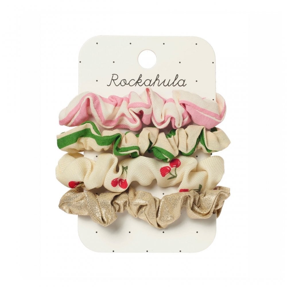 CHERRY KISS HAIR SCRUNCHIE SET
