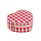 GINGHAM LOVE HEART JEWELLERY BOX