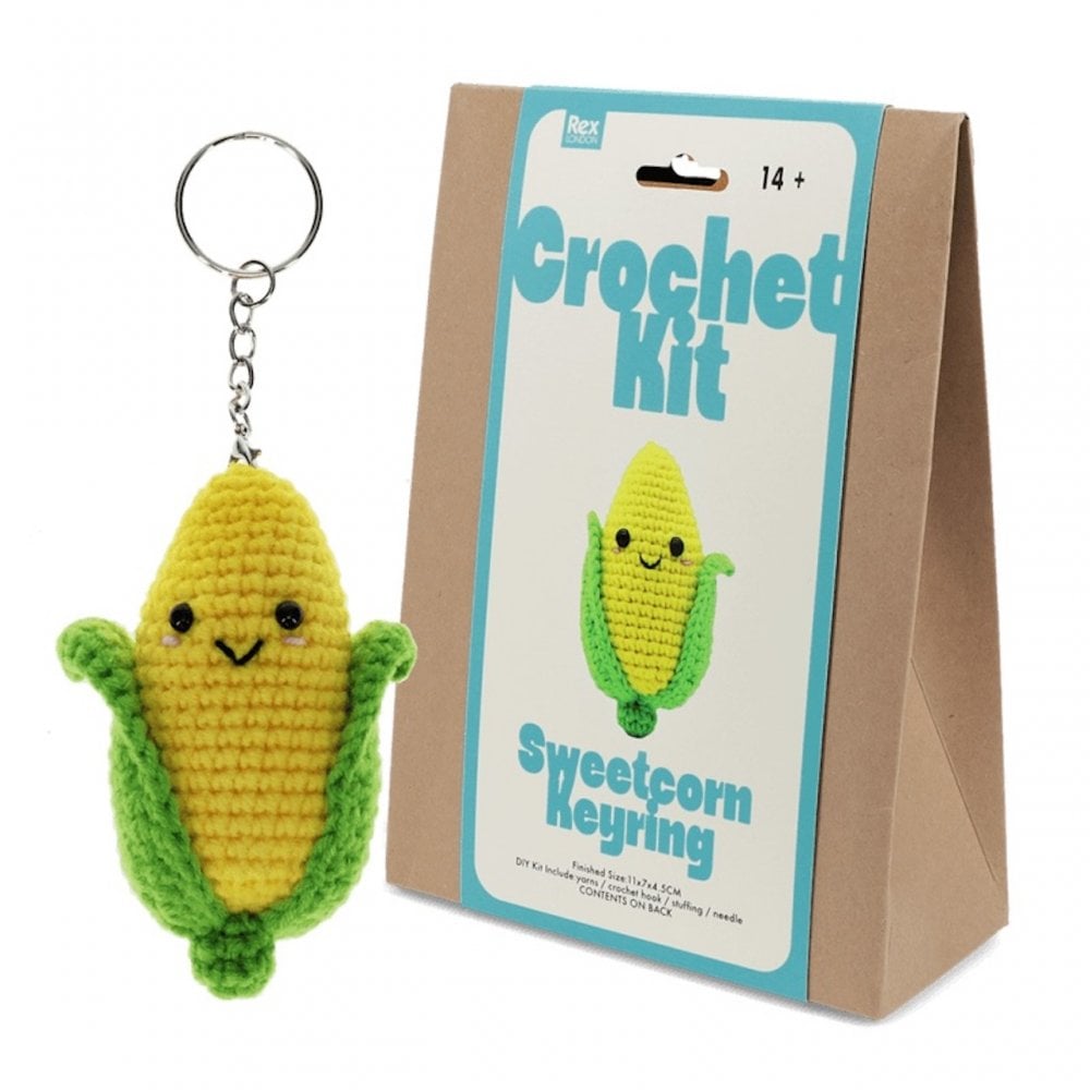 CROCHET KEYRING KIT - SWEETCORN