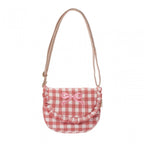 GINGHAM RUFFLE BOW BAG