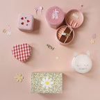 STRIPY BUNNY ROUND JEWELLERY BOX