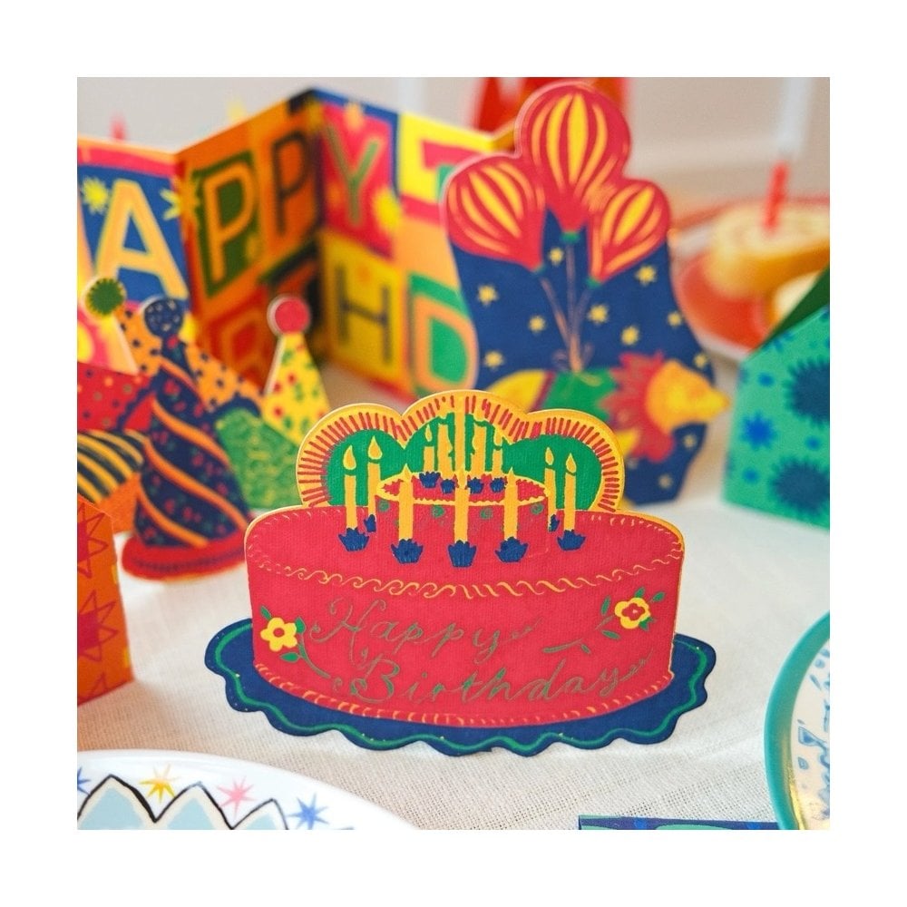 HAPPY BIRTHDAY PARTY CAKE CARD