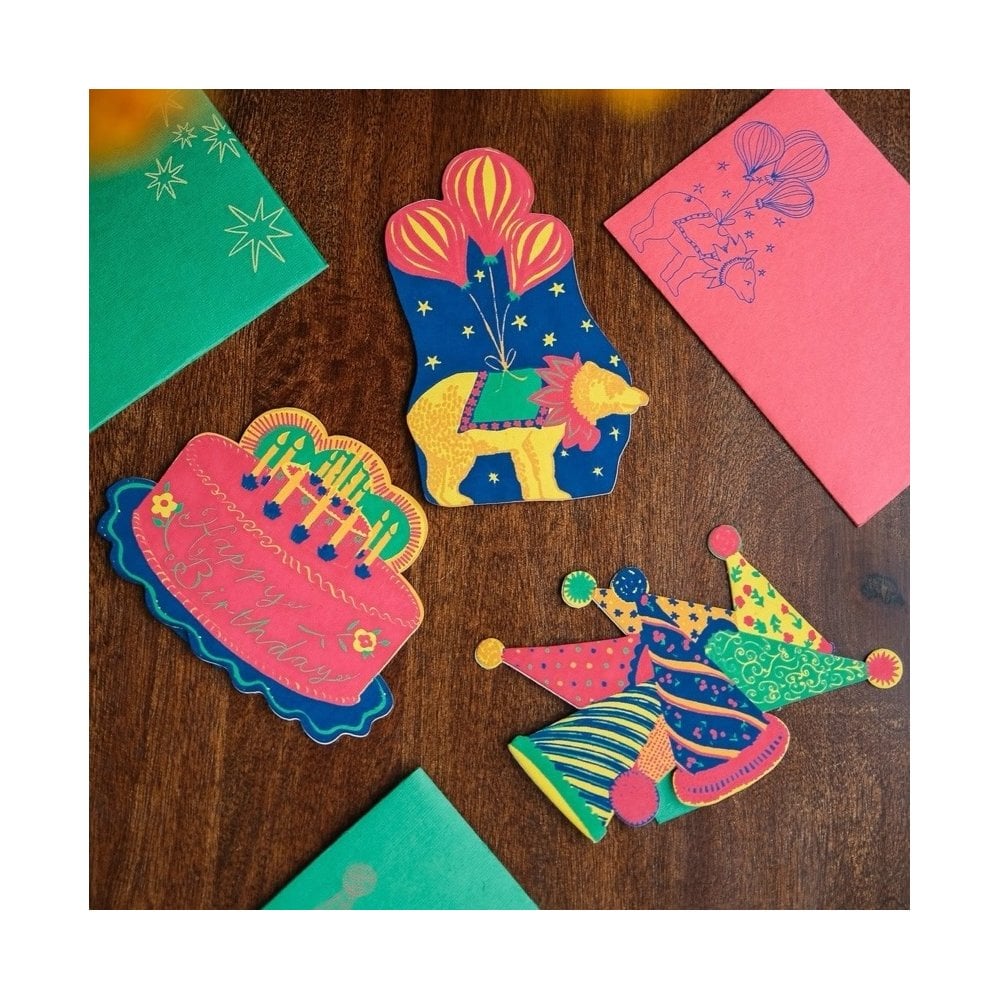 HAPPY BIRTHDAY PARTY CAKE CARD