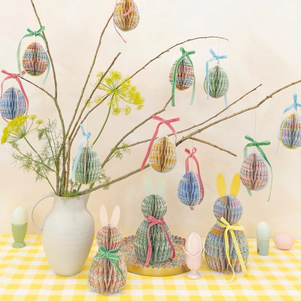 LIBERTY HONEYCOMB EGG DECORATIONS