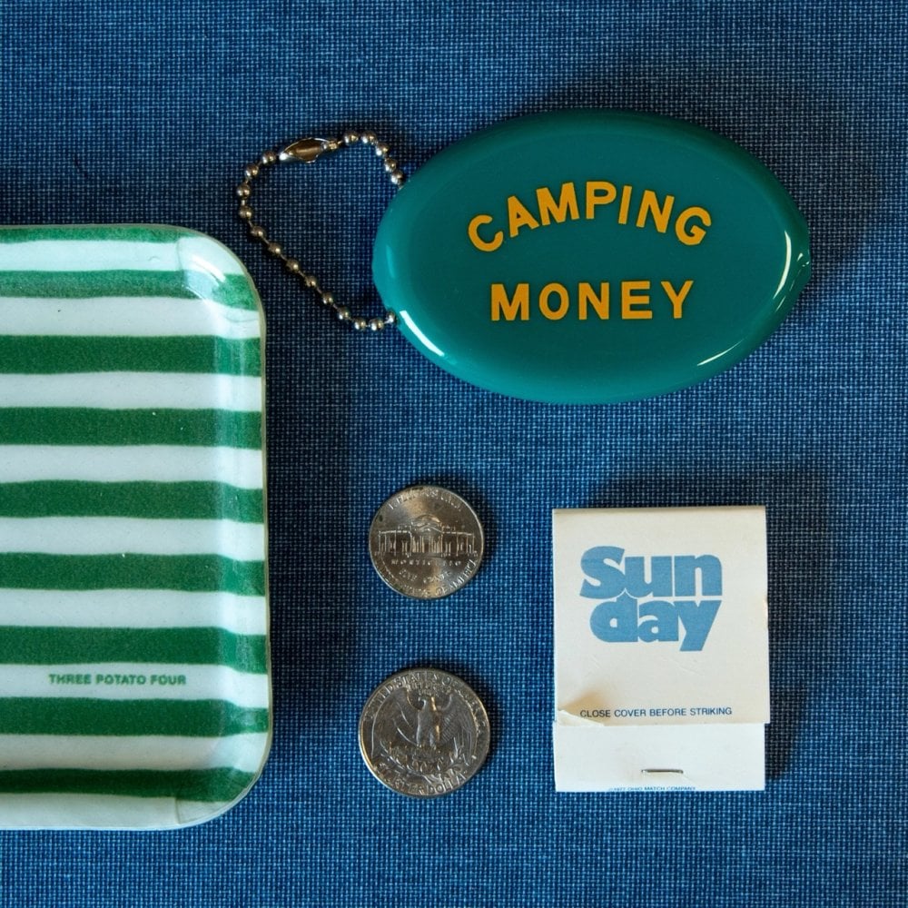 COIN POUCH KEY CHAIN - CAMPING MONEY