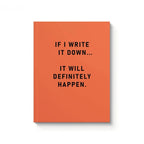 DEFINITELY HAPPEN NOTEBOOK