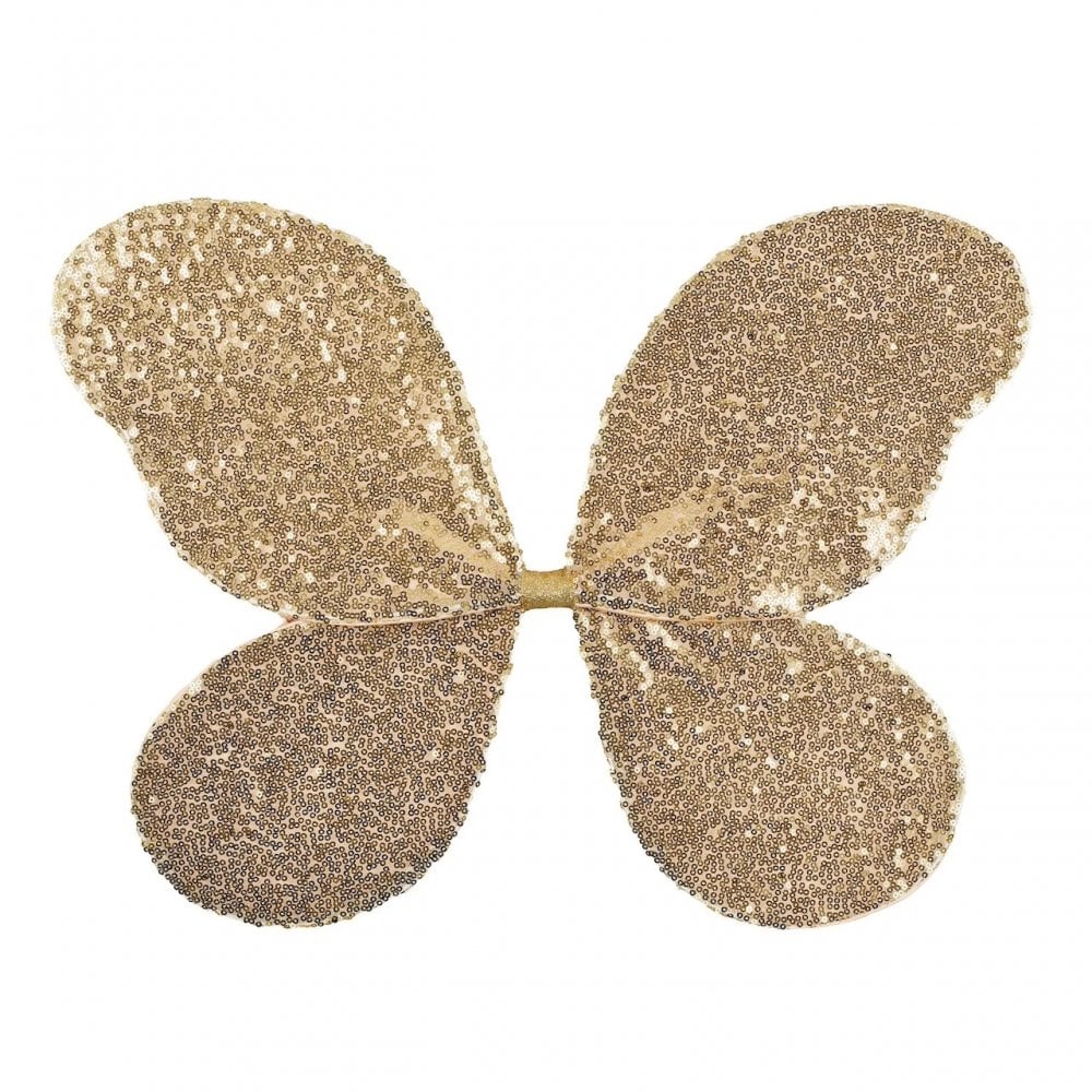 MAGICAL SEQUIN GOLD FAIRY WINGS