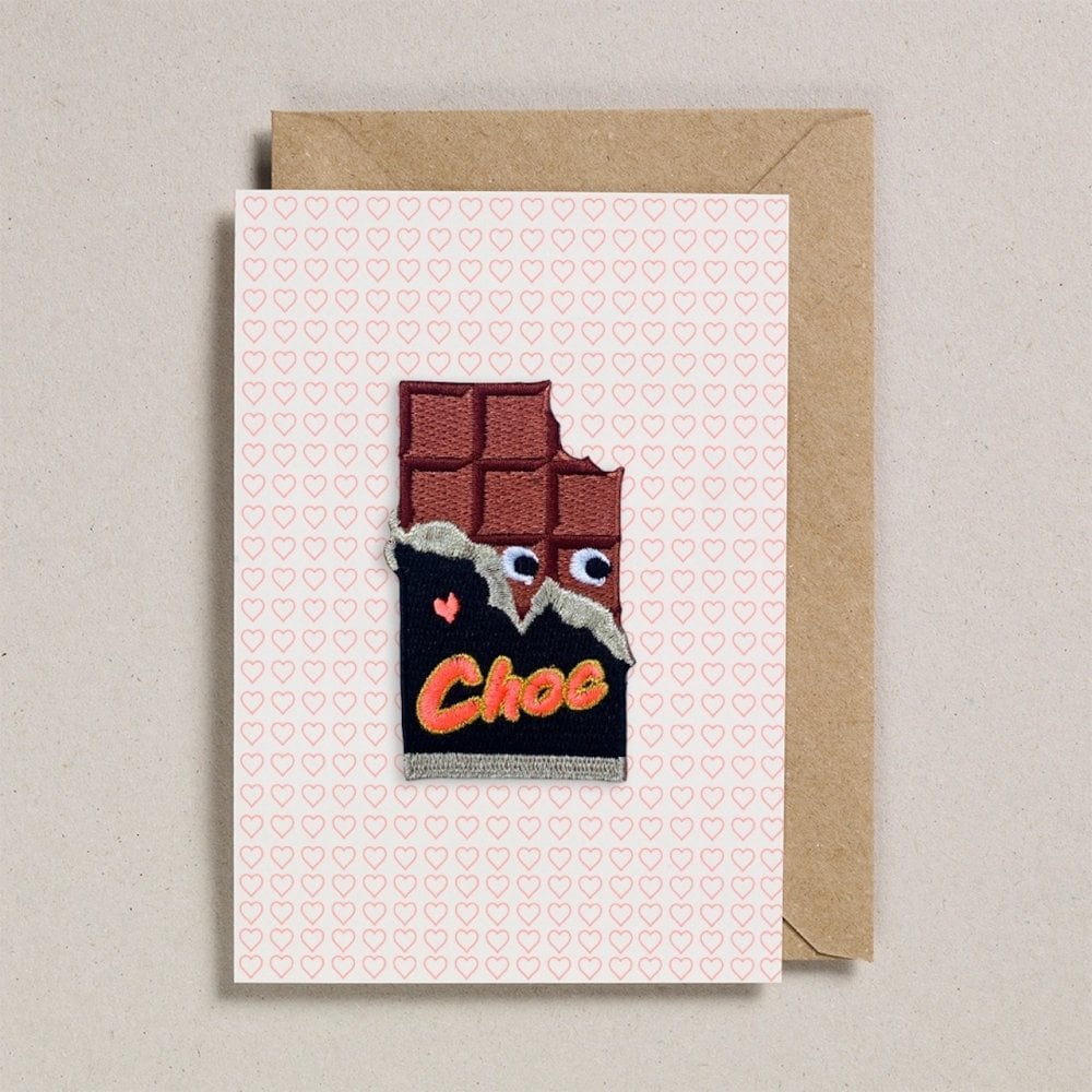 LOVE CHOC - IRON ON PATCH CARD