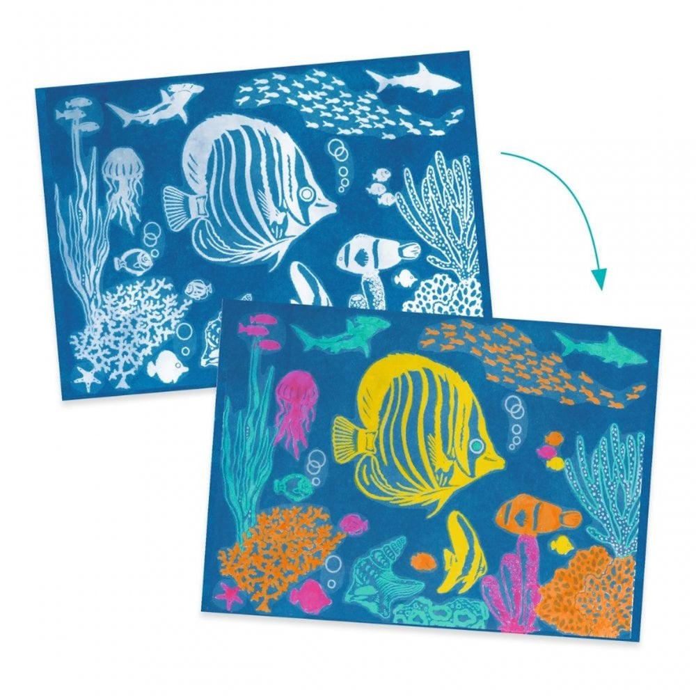 CYANOTYPE LIGHT SENSITIVE CRAFT SET - MARINE ANIMALS
