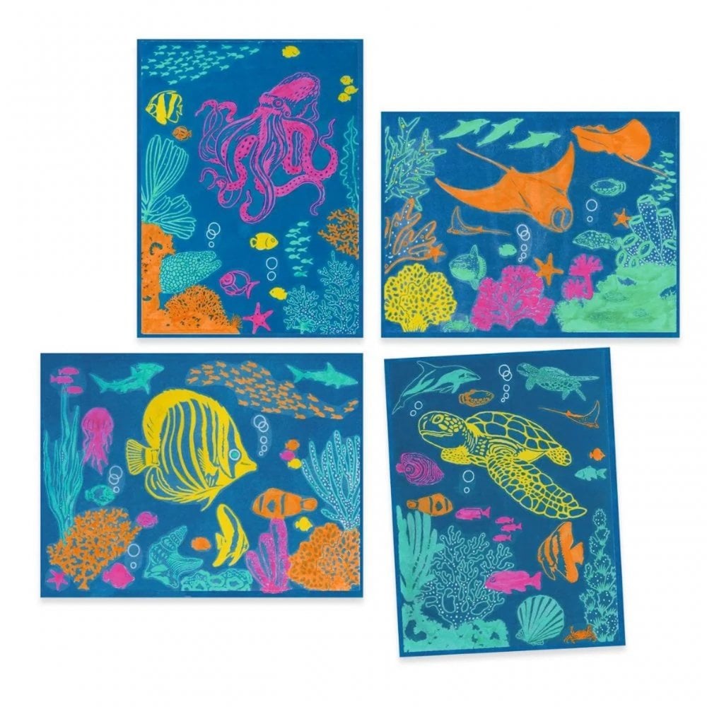 CYANOTYPE LIGHT SENSITIVE CRAFT SET - MARINE ANIMALS