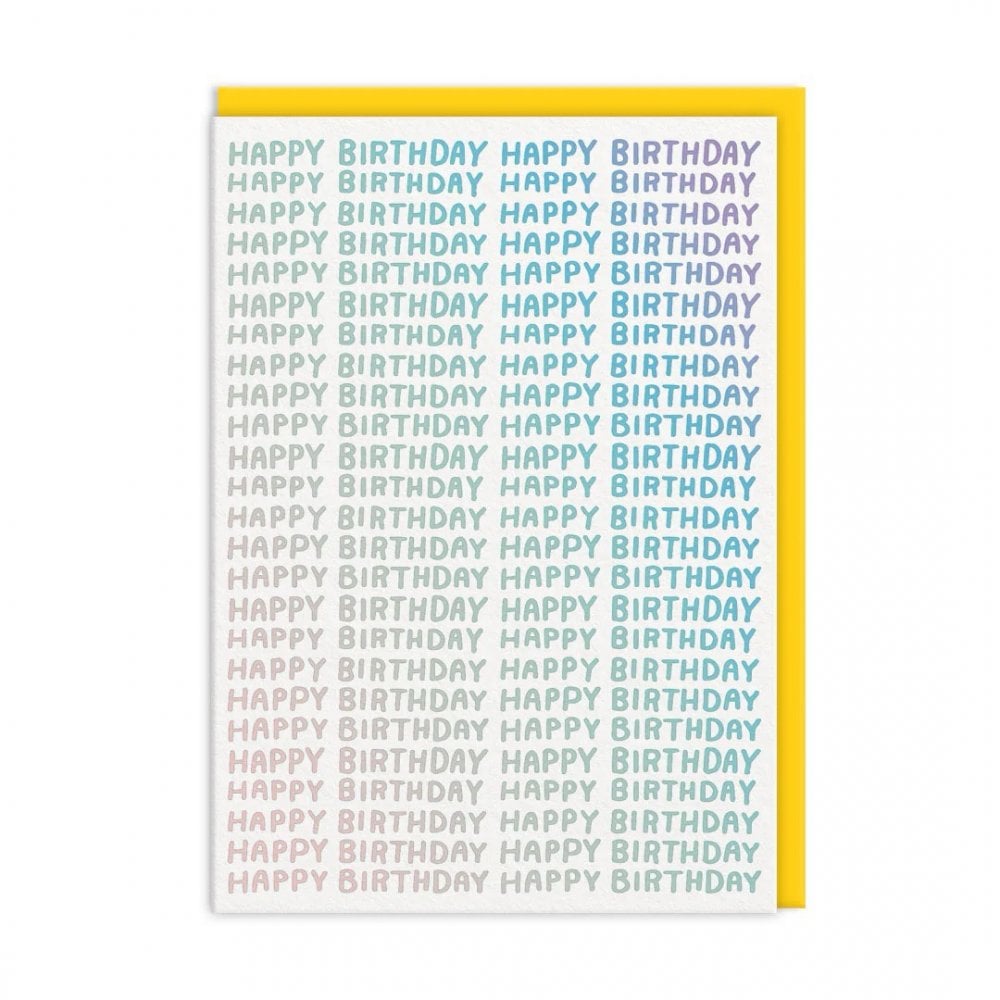 ON REPEAT HAPPY BIRTHDAY FOIL CARD