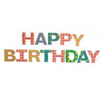 HAPPY BIRTHDAY BRIGHT SEWN GARLAND