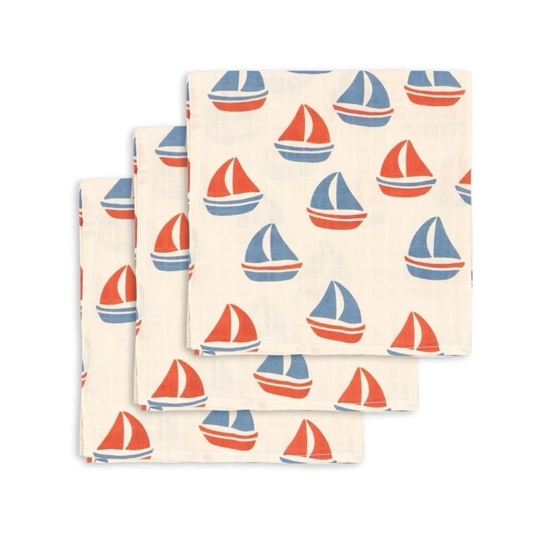 3 PACK MUSLIN CLOTH - Ahoy