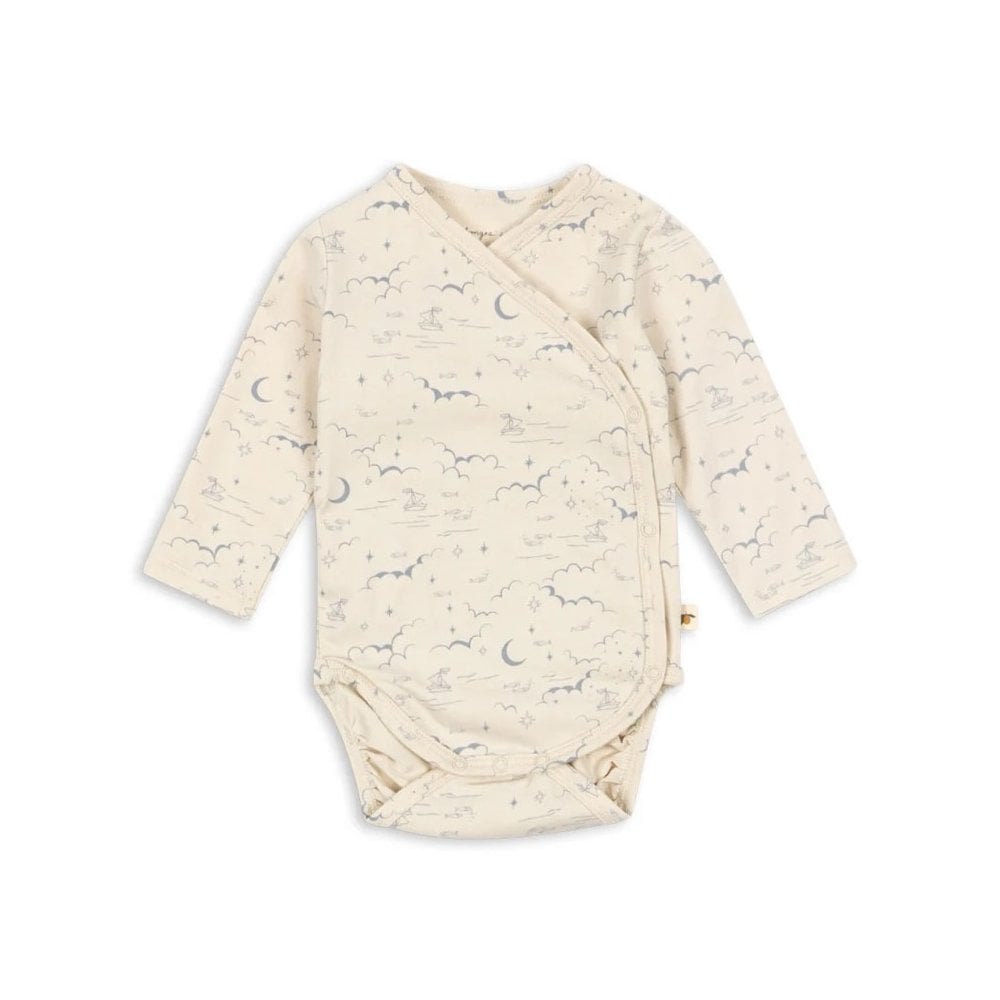 LONG SLEEVE NEWBORN BODY - CIELO MARINO