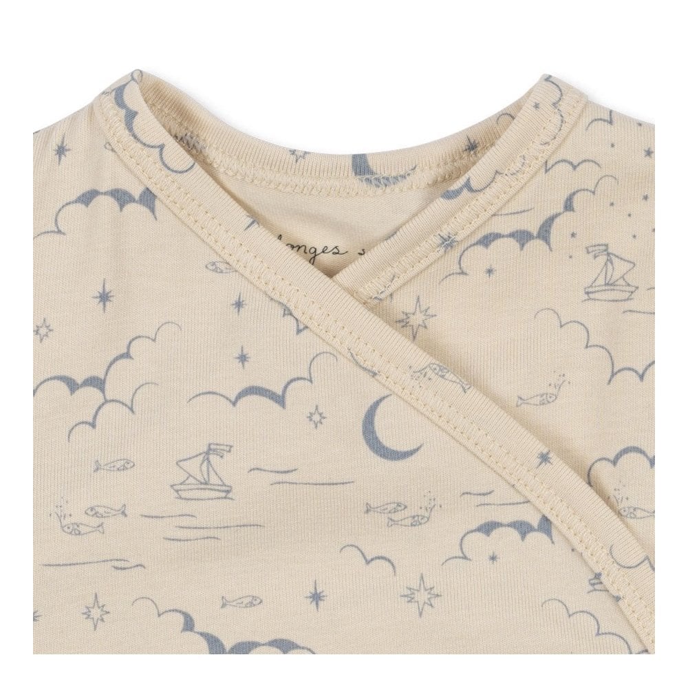 LONG SLEEVE NEWBORN BODY - CIELO MARINO