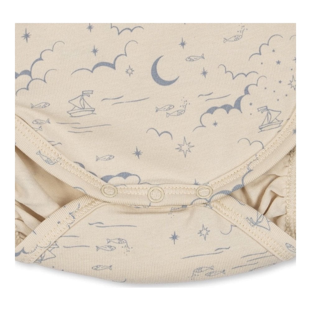 LONG SLEEVE NEWBORN BODY - CIELO MARINO