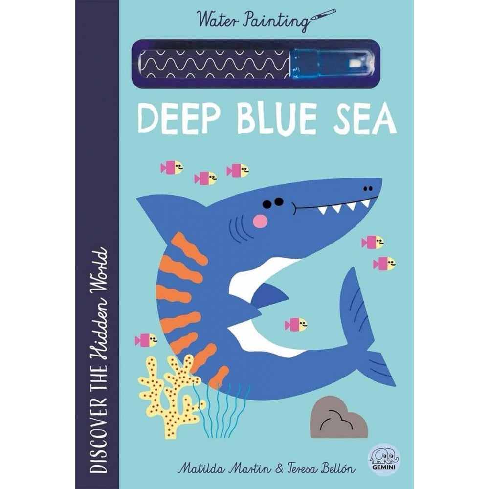 DEEP BLUE SEA WATER PAINTING ACTIVITY BOOK