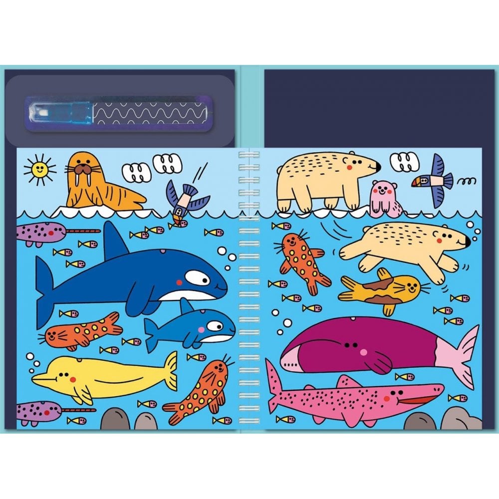 DEEP BLUE SEA WATER PAINTING ACTIVITY BOOK