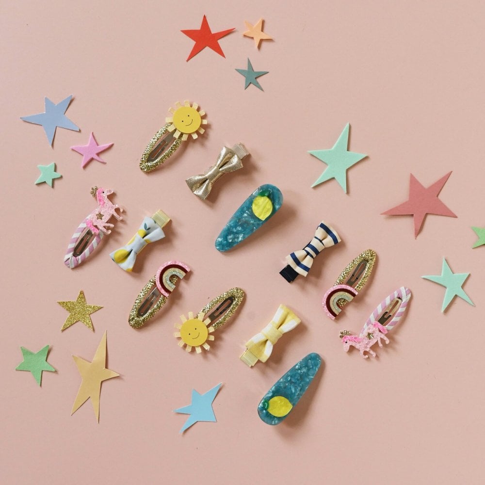 CARNIVAL RAINBOW HAIR CLIPS