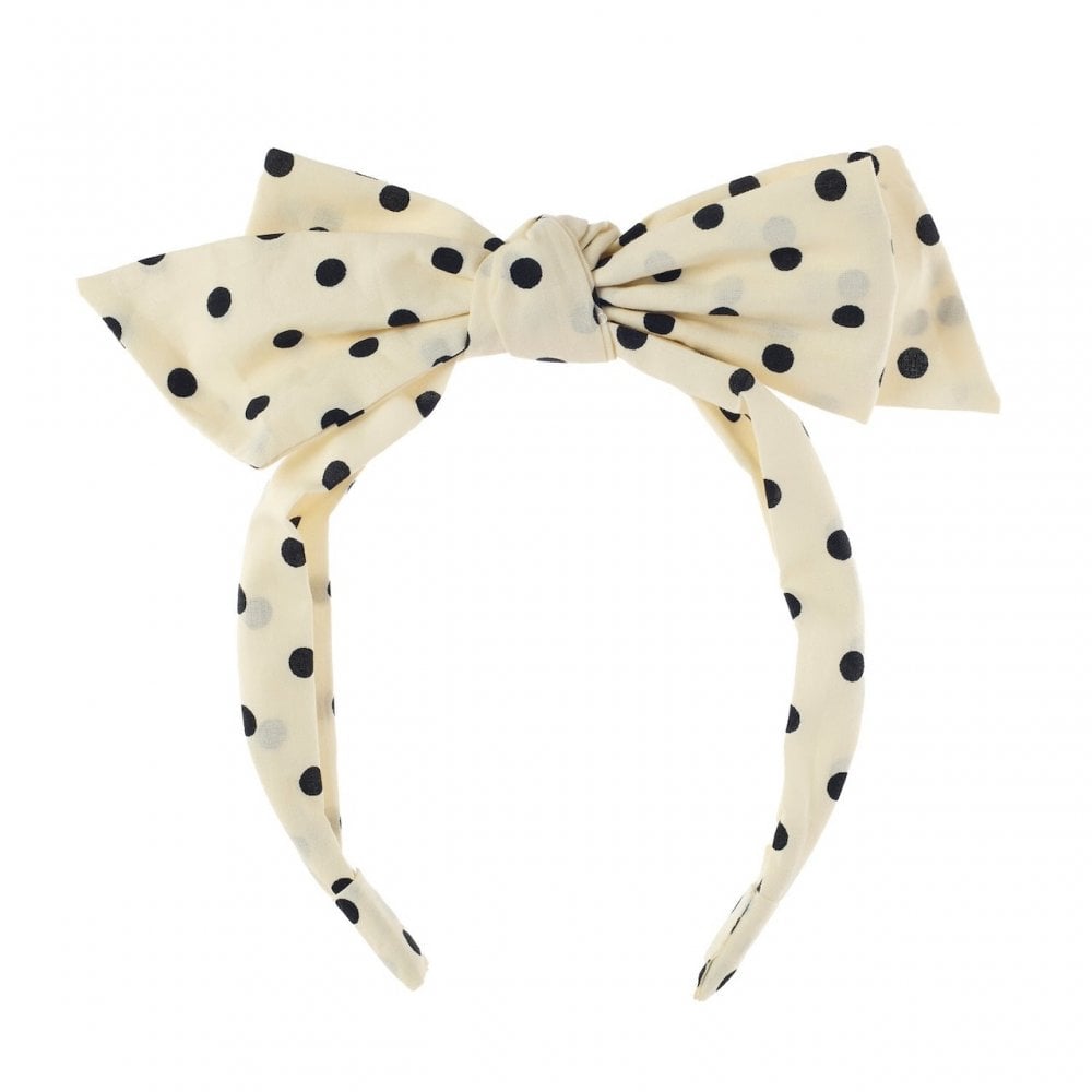 POLKA DOT DOUBLE BOW HEADBAND