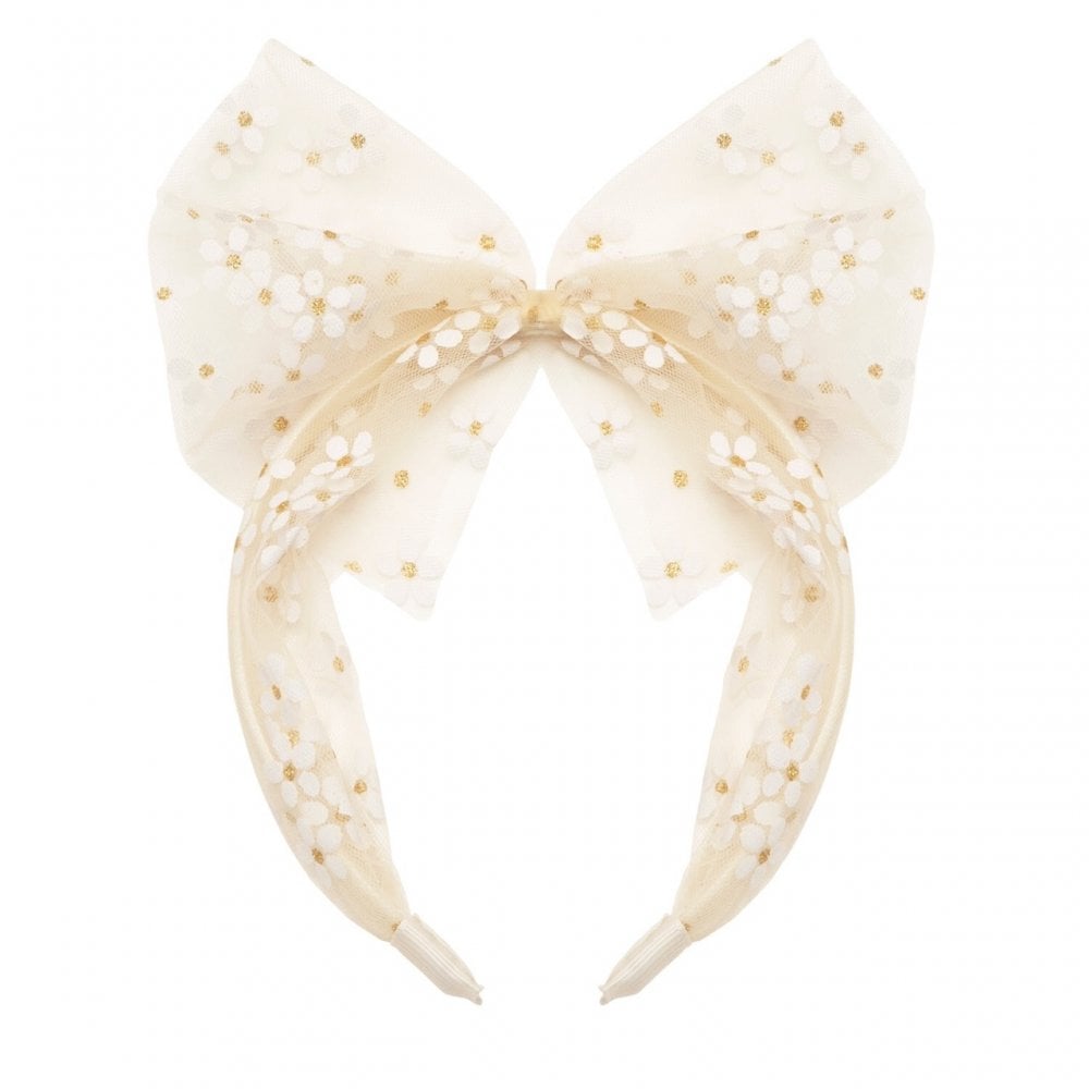 DAISY TULLE BOW ALICE HEADBAND