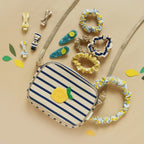 LEMON DROP MINI BOW HAIR CLIP SET