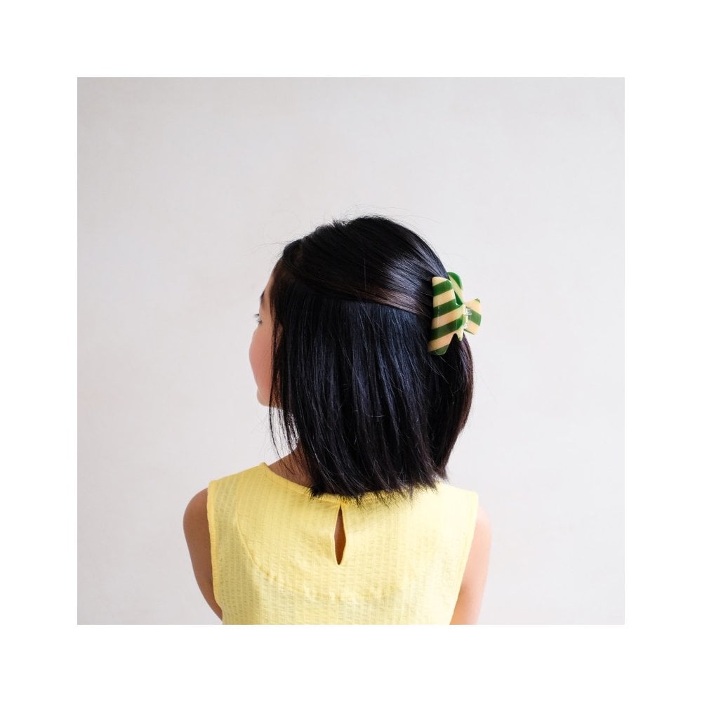 STRIPED CLAW HAIR CLIP