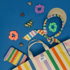STRIPED MINI CLAW HAIR CLIPS