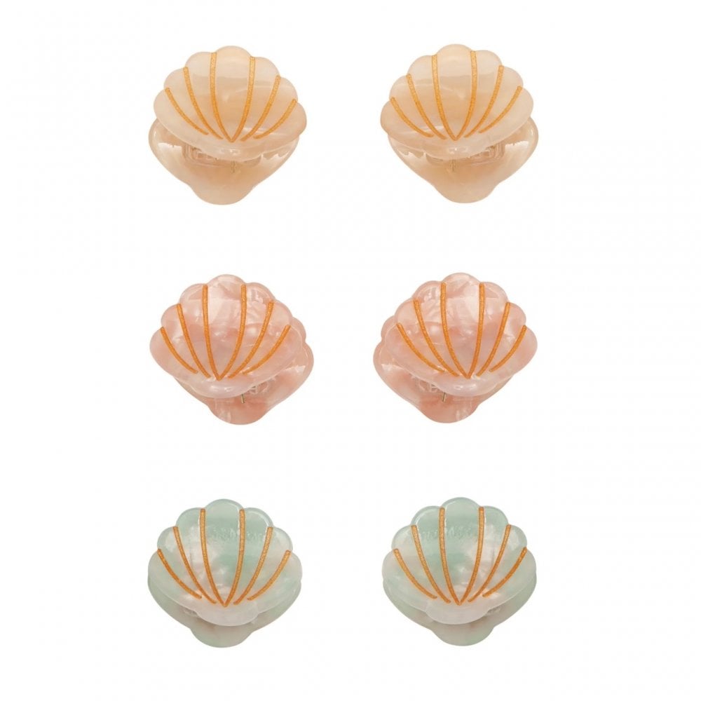 MINI SHELL CLAW HAIR CLIPS