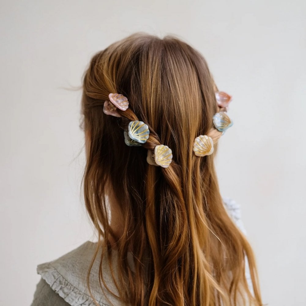MINI SHELL CLAW HAIR CLIPS