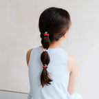RED CHERRIES MINI HAIR PONIES