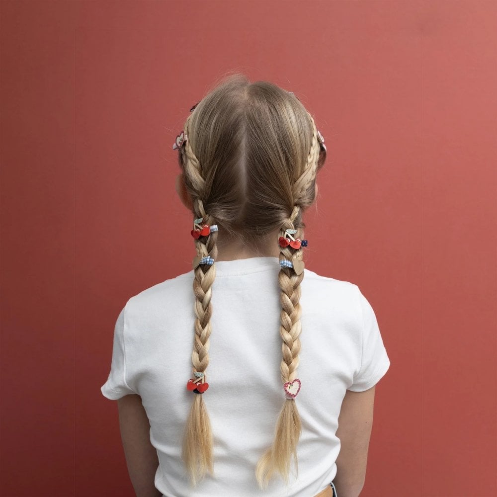 RED CHERRIES MINI HAIR PONIES