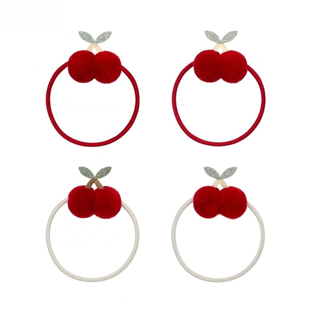 POM POM CHERRIES HAIR PONIES