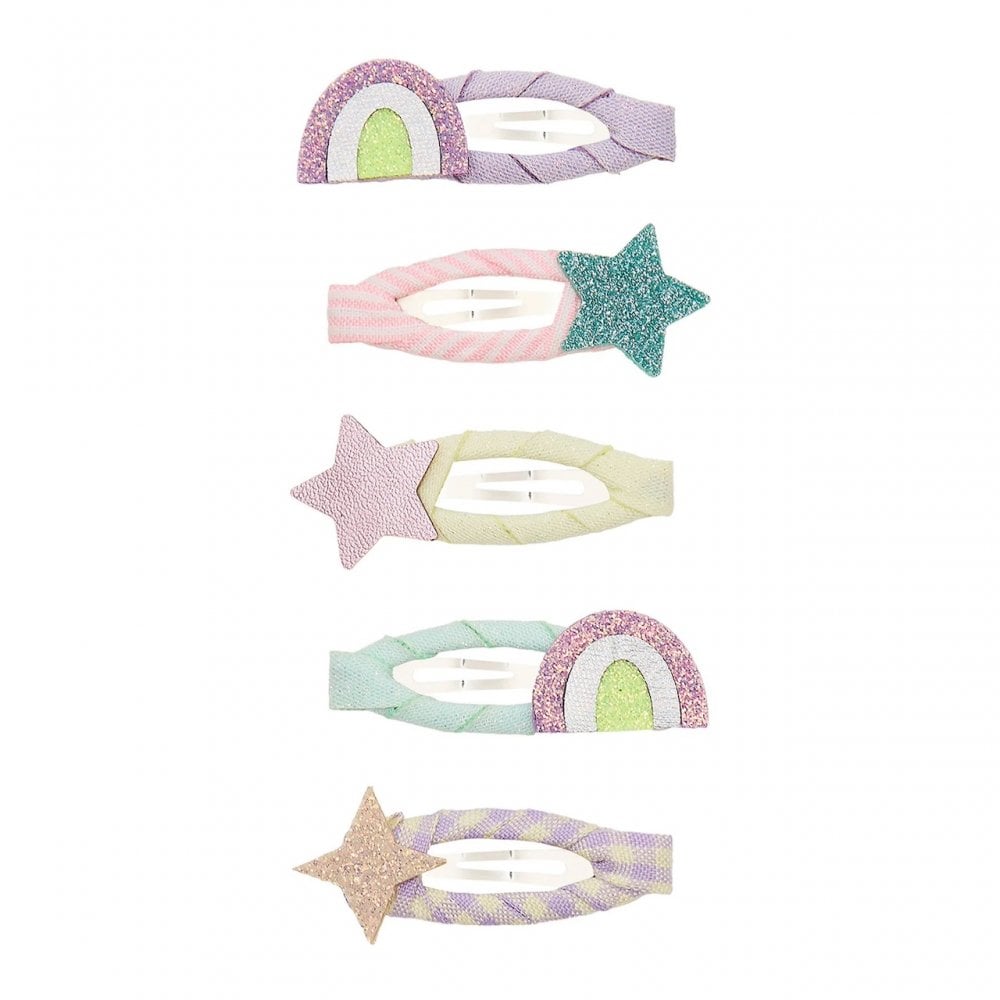 RAINBOW + STAR MINI CLIC CLAC HAIR CLIPS