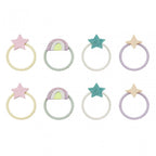 RAINBOW AND STAR MINI HAIR PONIES