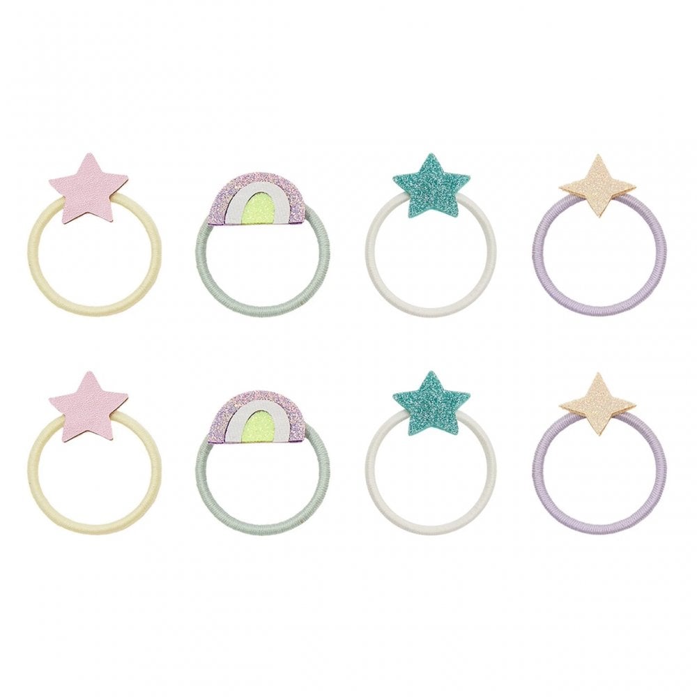 RAINBOW AND STAR MINI HAIR PONIES