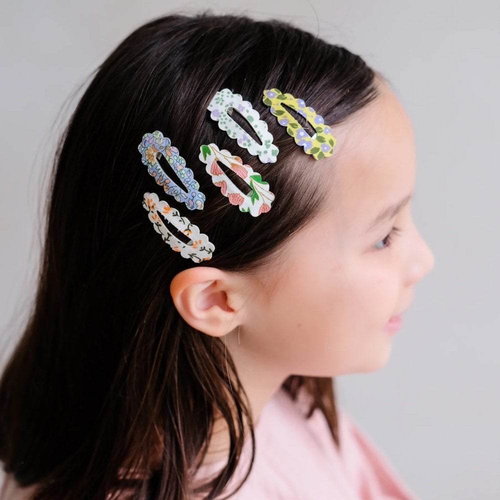 SPRING SCALLOPED CLIC CLAC HAIR CLIPS