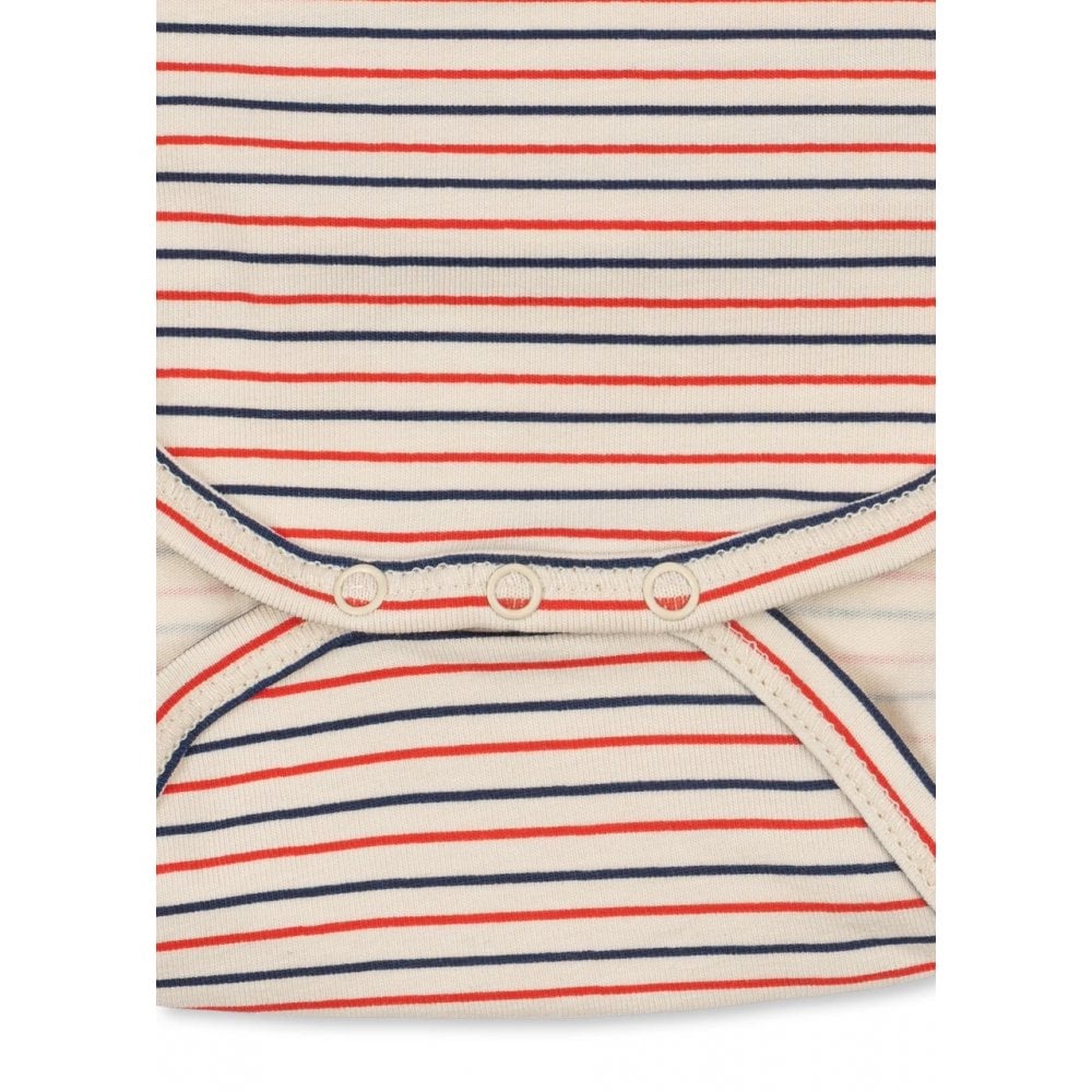 LONG SLEEVE NEWBORN BODY - STRIPE TRICOLORE PETIT