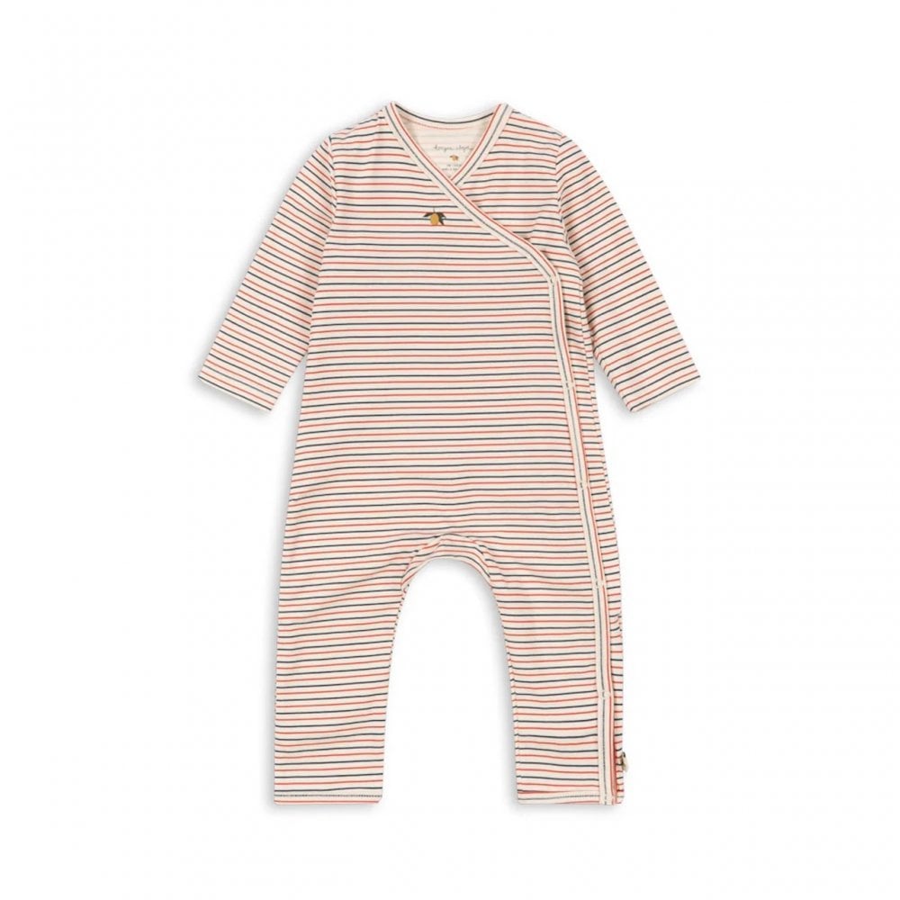 NEWBORN ONESIE - STRIPE TRICOLORE PETIT