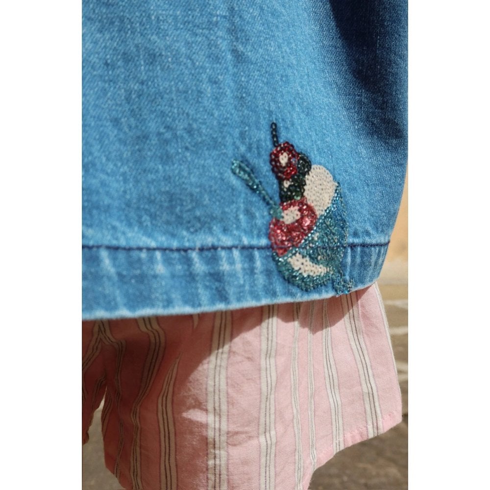 MAGOT SEQUIN DENIM JACKET - GELATO