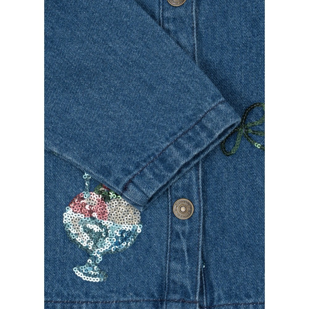 MAGOT SEQUIN DENIM JACKET - GELATO