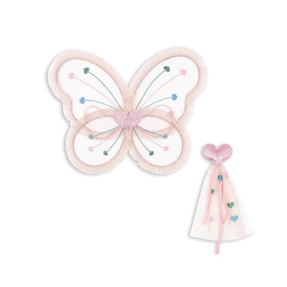 FAIRY WINGS + WAND SET - HEART MIX