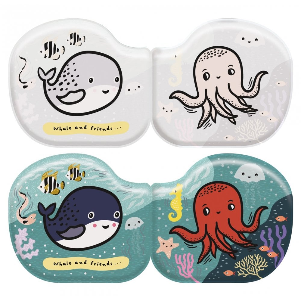 CHANGING COLOUR BATH BOOK - WHALE + FRIENDS