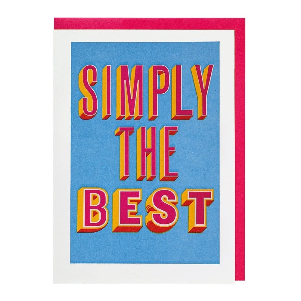 SIMPLY THE BEST CARD