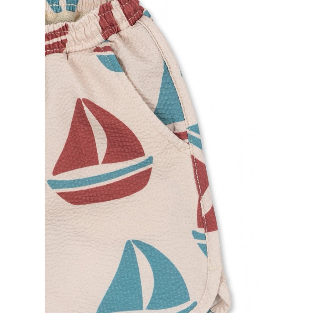 ASNOU SEERSUCKER SWIM SHORTS - AHOY