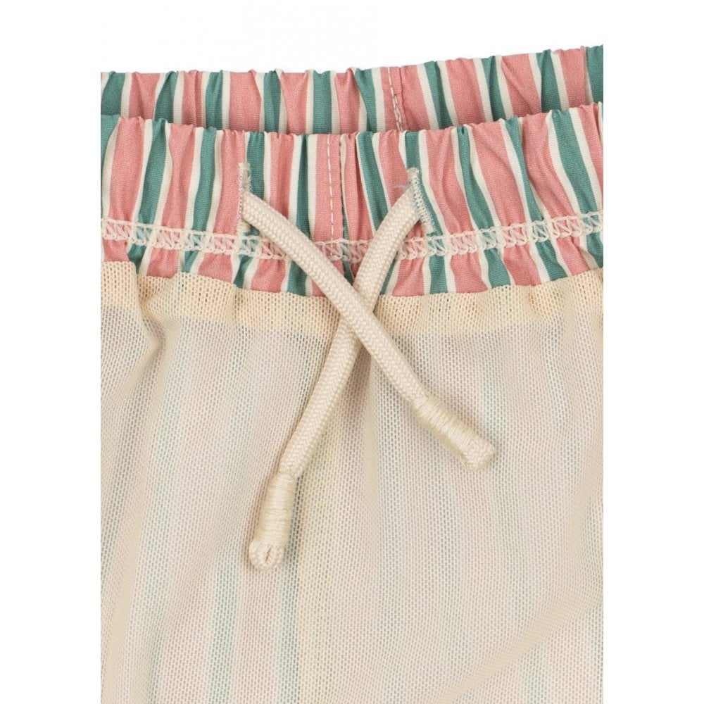 ASNOU SWIM SHORTS - BLUSH STRIPE