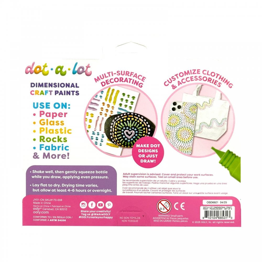 8 DOT A LOT DIMENSIONAL CRAFT PAINT - PEARLESCENT