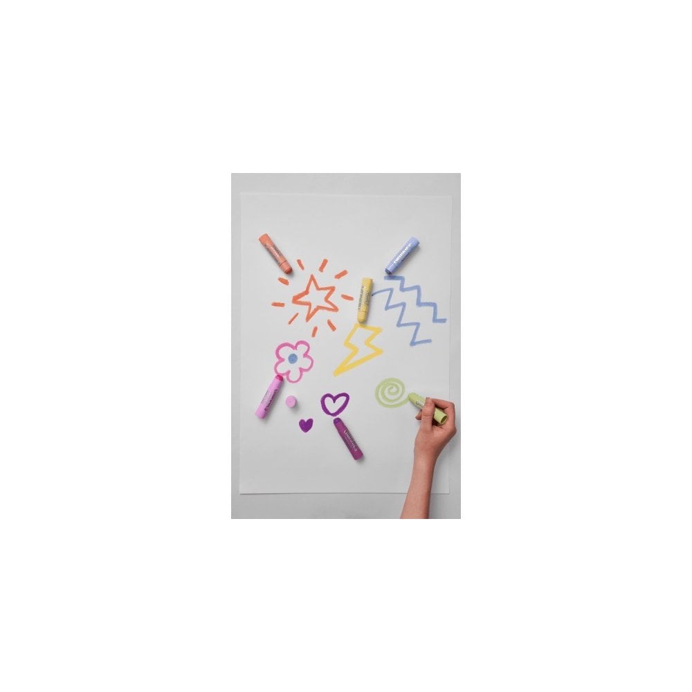 CHUNKIES PAINT STICKS - 6 COLOURS PASTEL