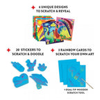 MIGHTY DINOSAURS MAGIC SCRATCH MAGIC - SCRATCH + SPARKLE KIT