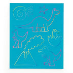 MIGHTY DINOSAURS MAGIC SCRATCH MAGIC - SCRATCH + SPARKLE KIT